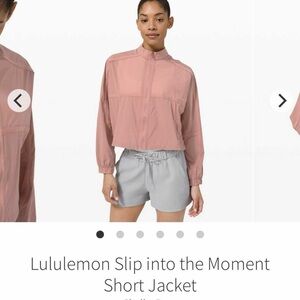 Lululemon Lululemon Slip into the Moment Short Jacket size 4